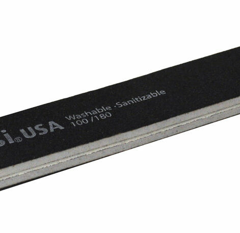 SASSI USA - Black Square Cushioned Emery Board 100/180